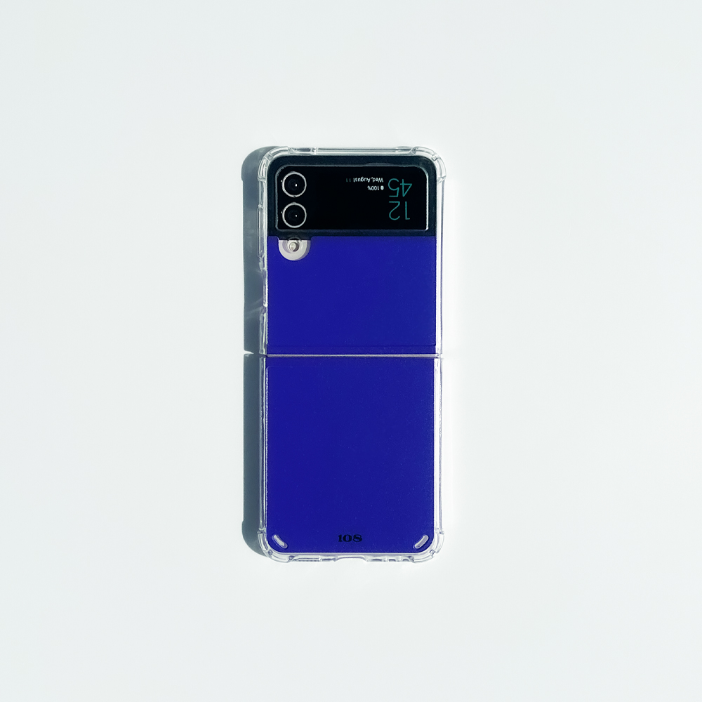 108seoul[Galaxy Z Flip] 108 AQUA BLUE(tank-bumper-jelly)