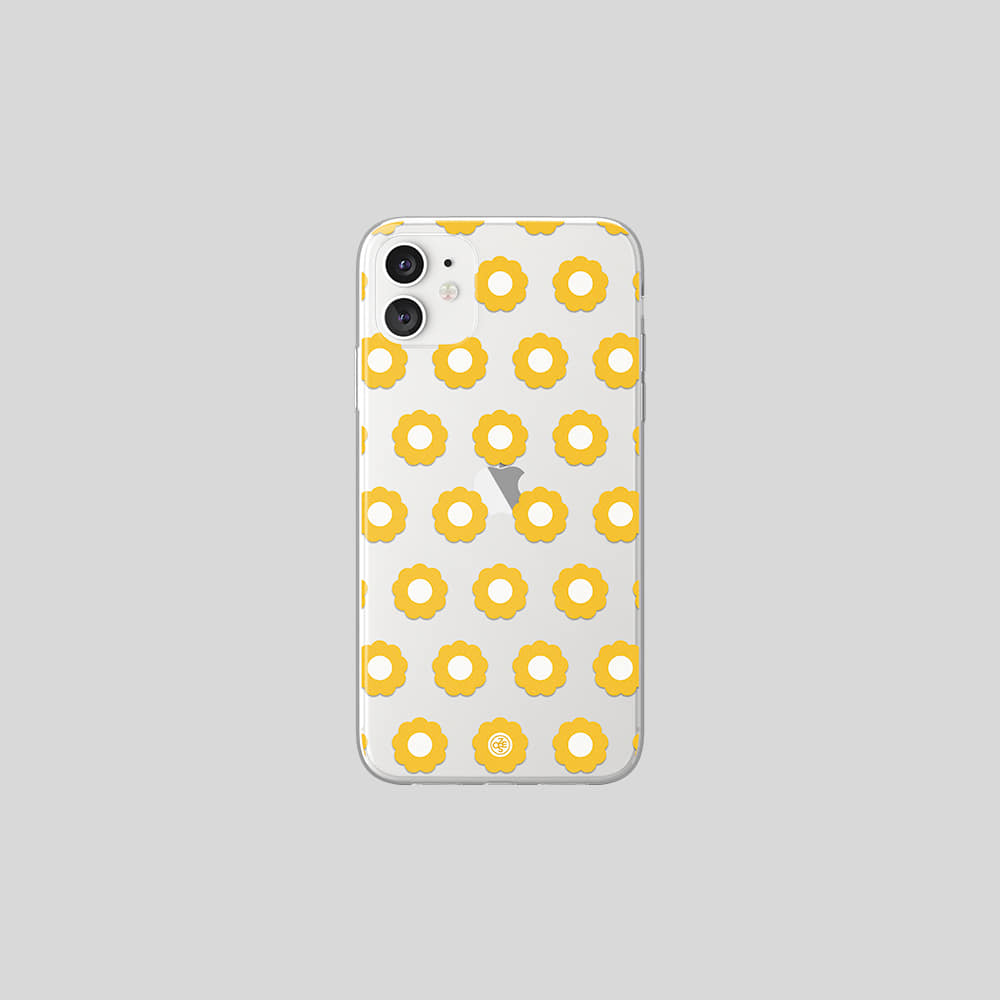108seoulPANSY BLOSSOM jelly case_yellow