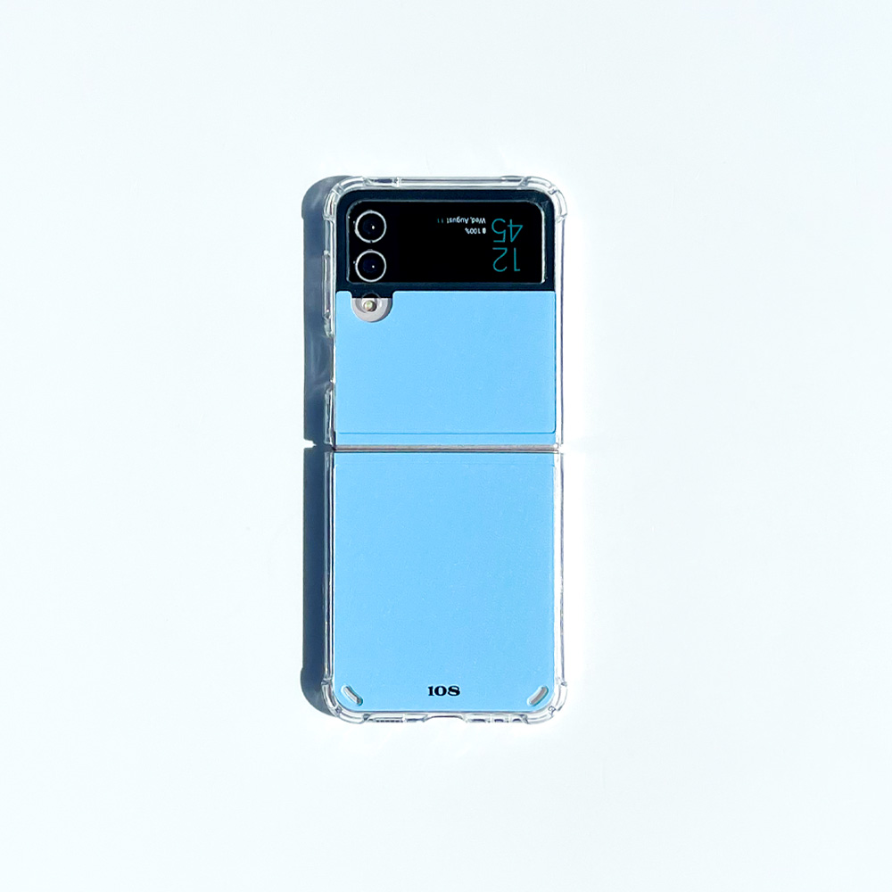 108seoul[Galaxy Z Flip] 108 POLAR BLUE(tank-bumper-jelly)