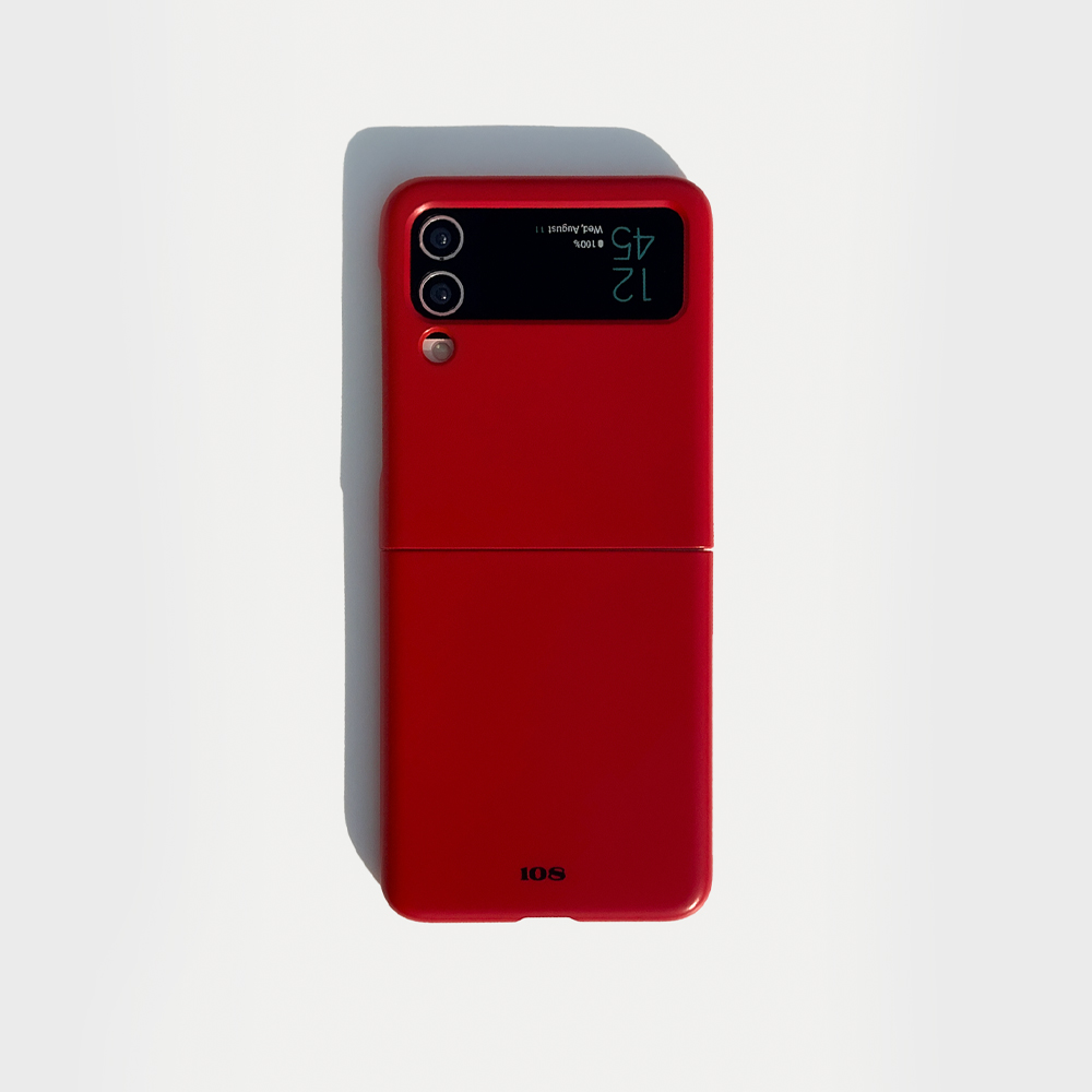 108seoul[Galaxy Z Flip] 108 RED POP(slim-hard)